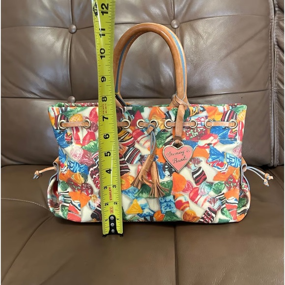 DOONEY & BOURKE Y2K CANDY PRINT TASSEL TOTE BAG EUC - Picture 15 of 16